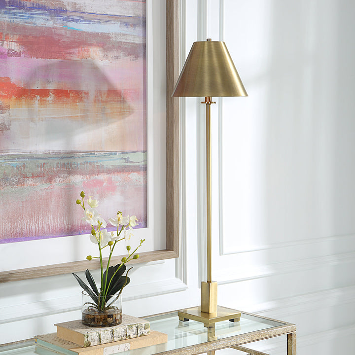 Uttermost Pilot Brass Buffet Lamp