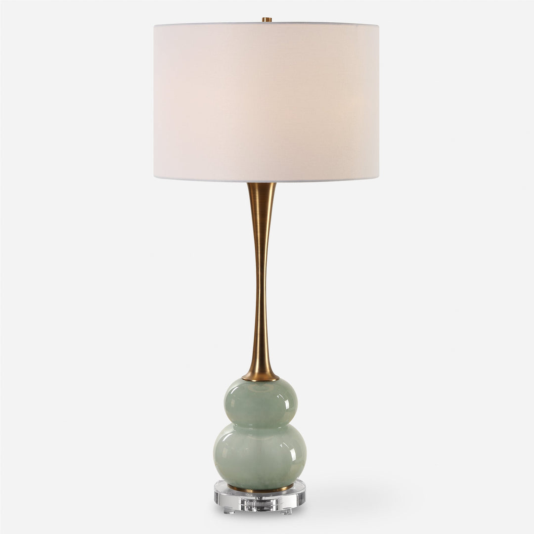 Sanctuary Green Gray Table Lamp