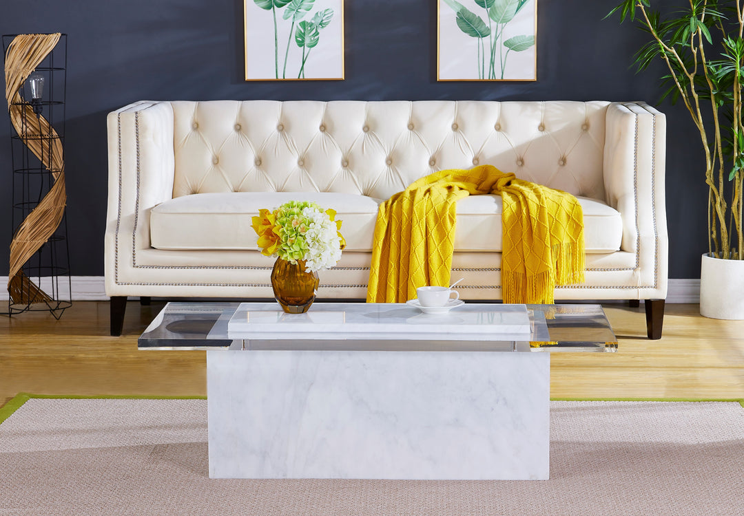 Marble coffee table