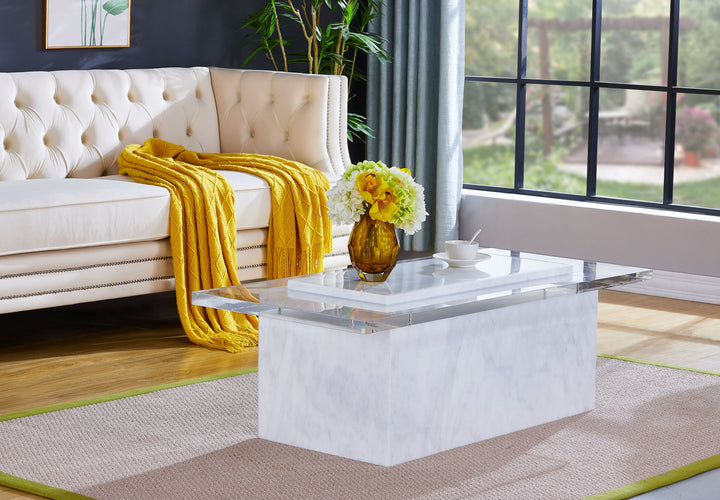 Marble coffee table