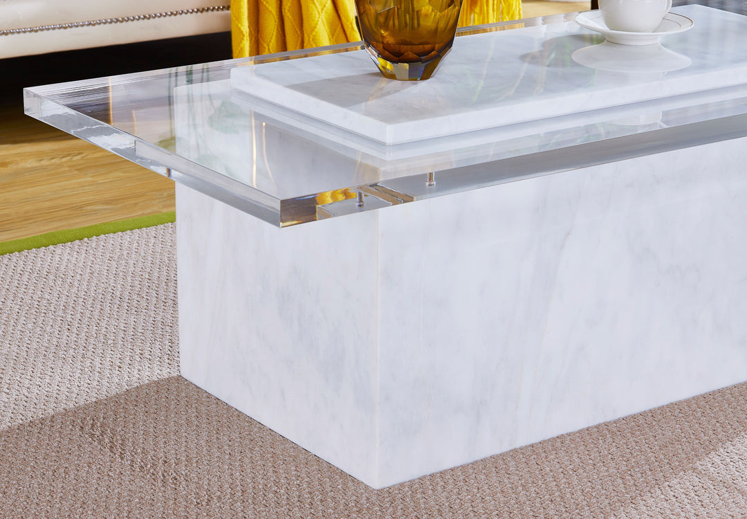 Marble coffee table