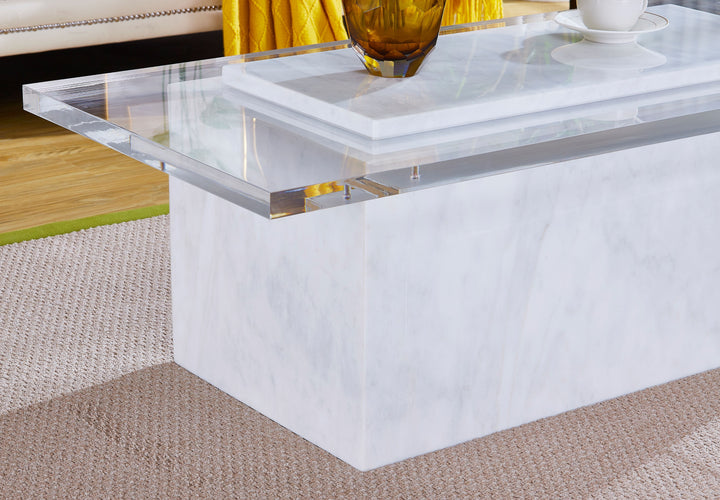 Marble coffee table