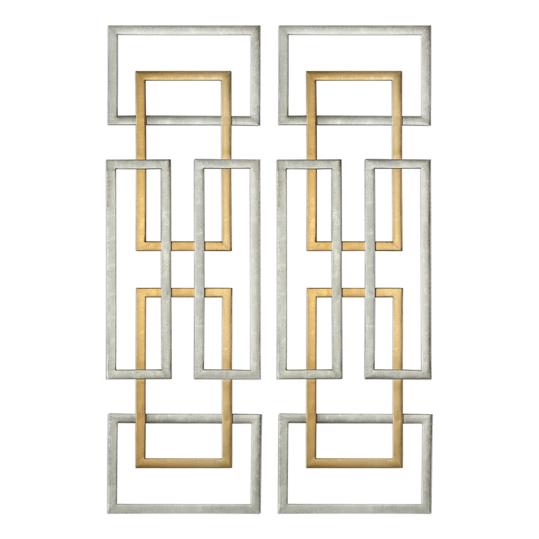 Aerin Metal Wall Panels, S/2