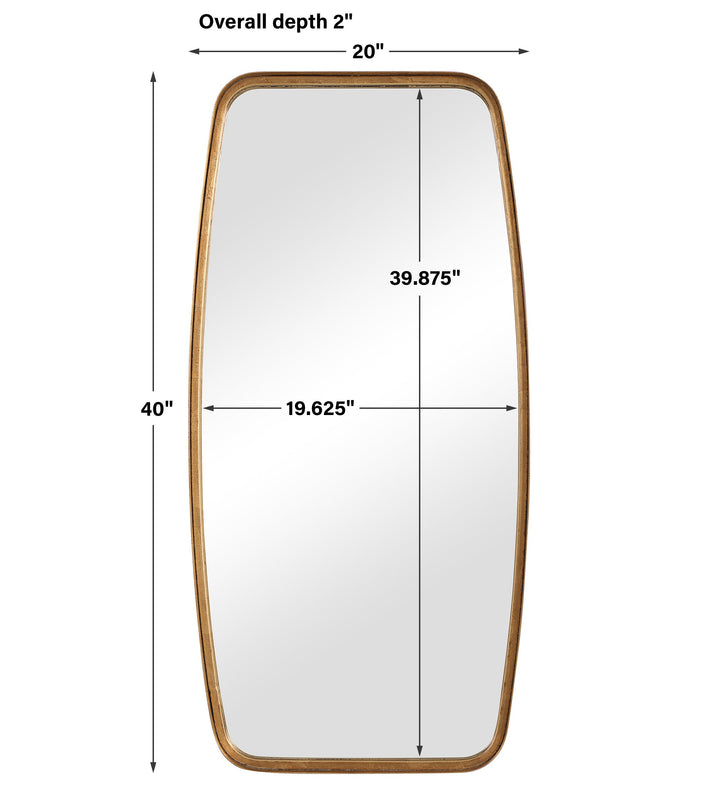 MIRROR , gold , 101 cm.