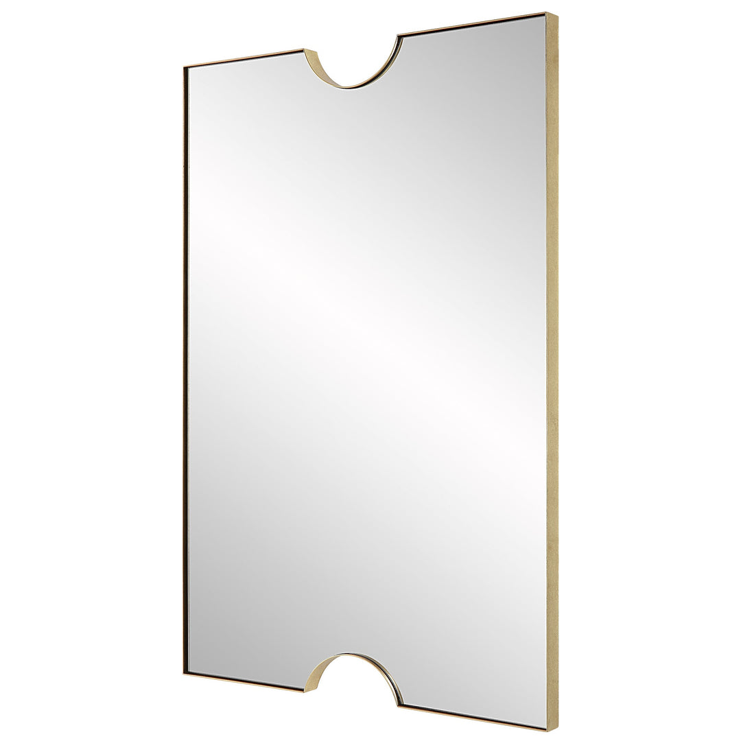 Ticket Gold Vanity Mirror