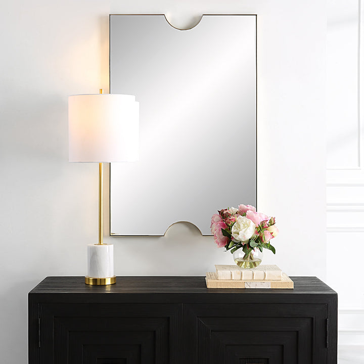 Ticket Gold Vanity Mirror