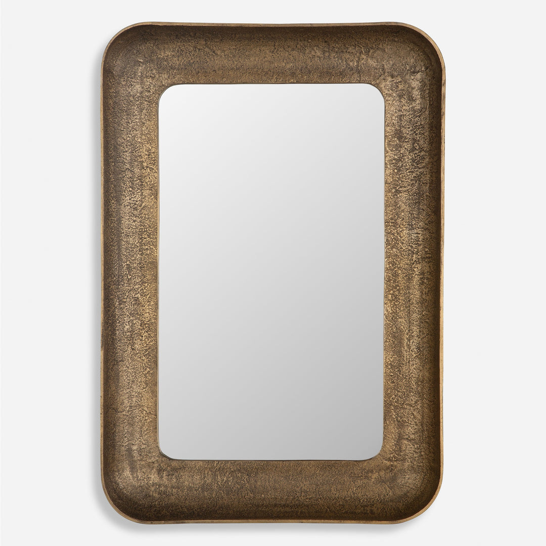 Alvaro Antique Brass Mirror