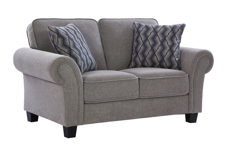 Memphis Grey Loveseat (166cm)