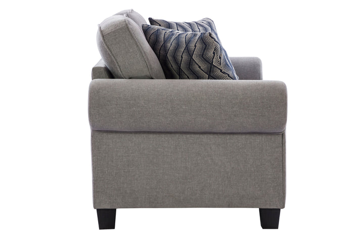 Memphis Grey Loveseat (166cm)