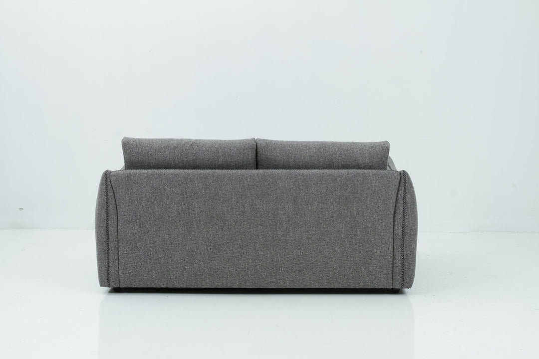 Grey Block 2 Seater Loveseat