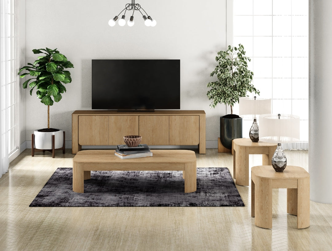 Wire Brushed Side Table