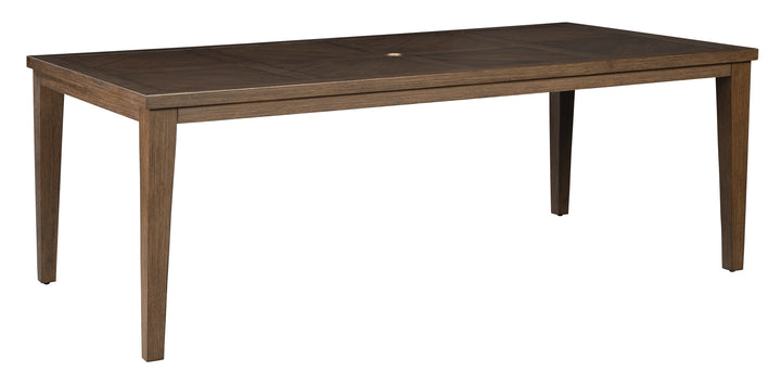 RECT DINING TABLE W/UMB OPT