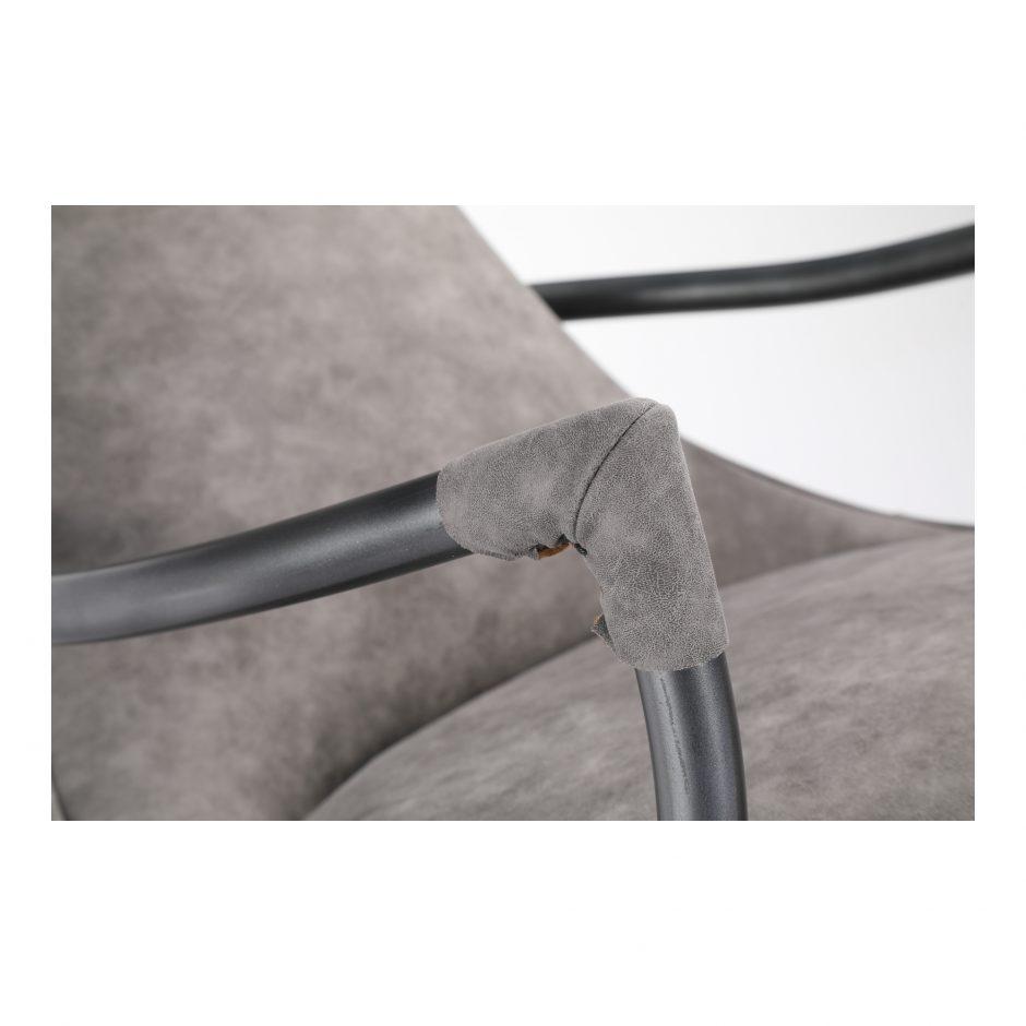 Carlisle Club Chair Grey Velvet