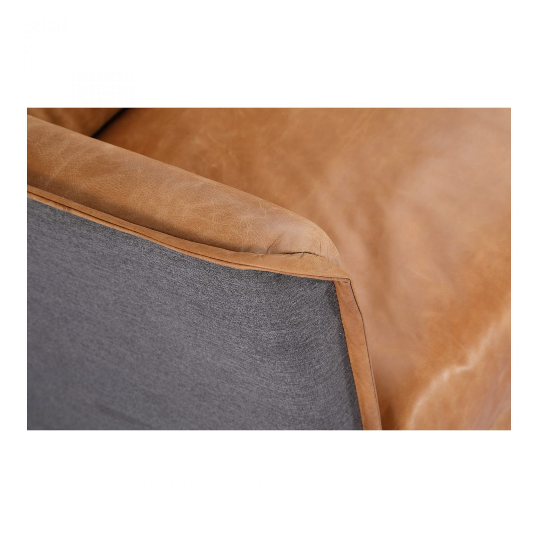 Messina Leather Sofa Cognac