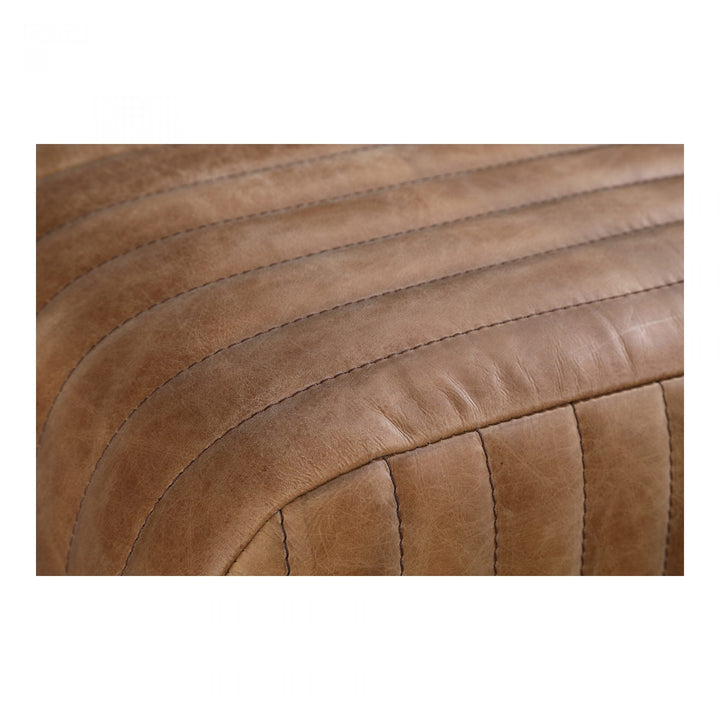 Endora Bench Open Road Brown Leather