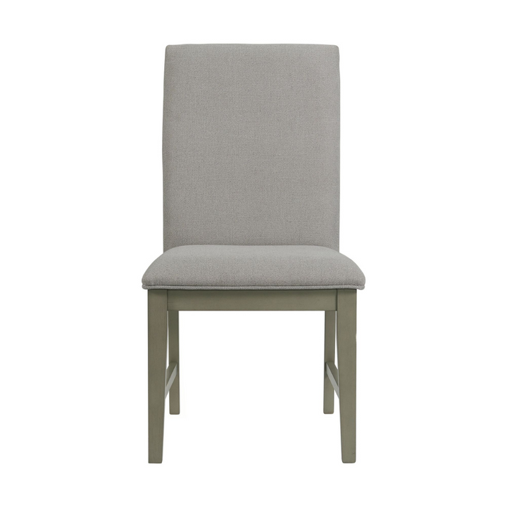 Nashville Grey Dining Table Fabric Ladder Back Side Chair