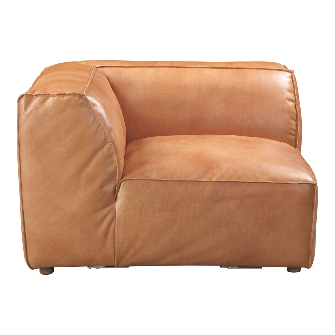 Luxe Corner Chair Tan