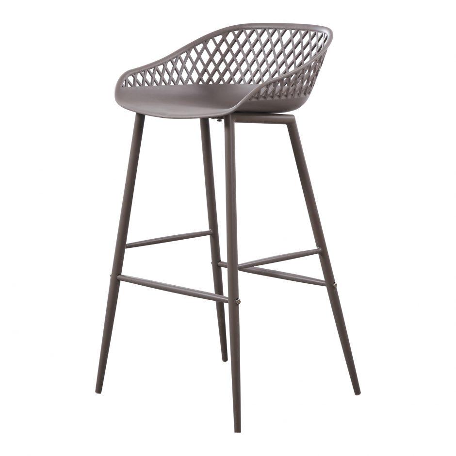 Piazza Outdoor Barstool Grey-M2