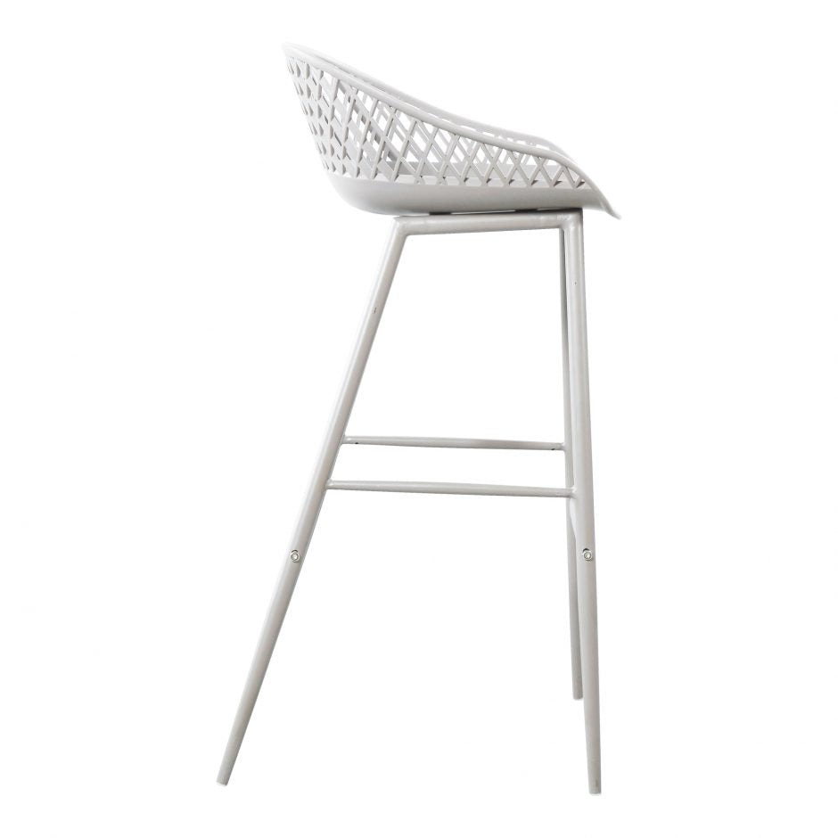 Piazza Outdoor Barstool White-M2