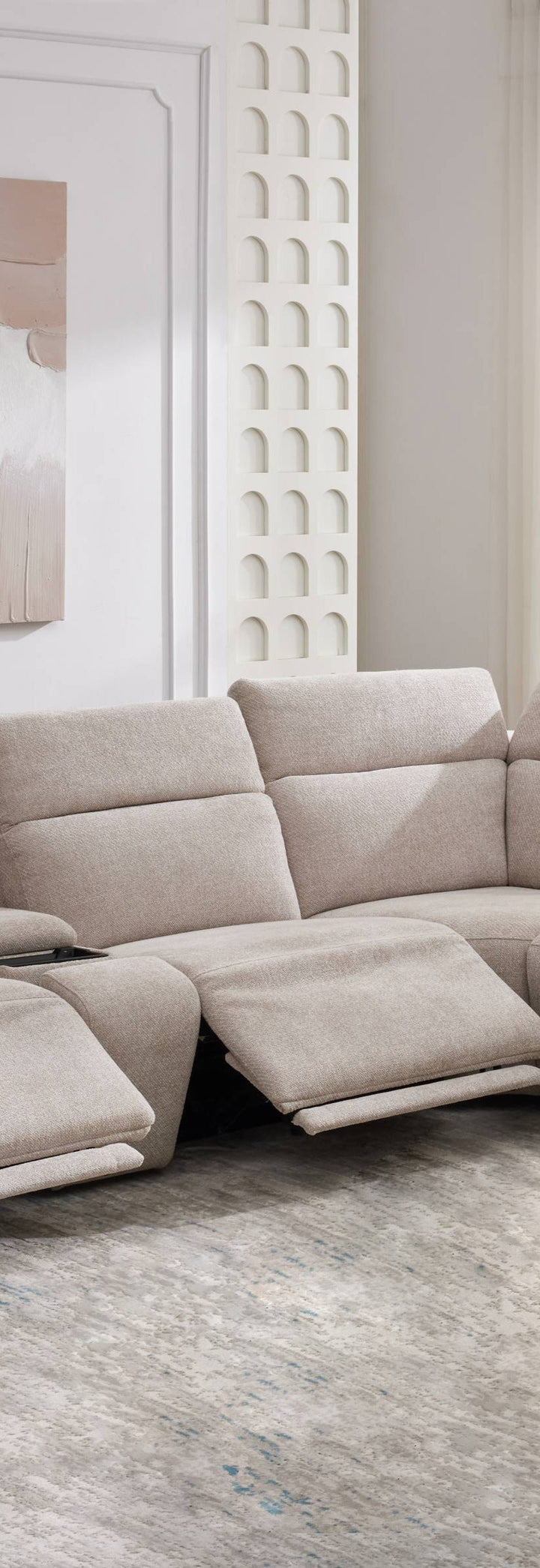 Luxora Grey Motion Power Armless Chair (84cm)