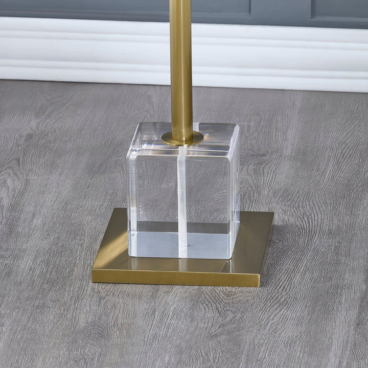 Gayna Brushed Brass End Table