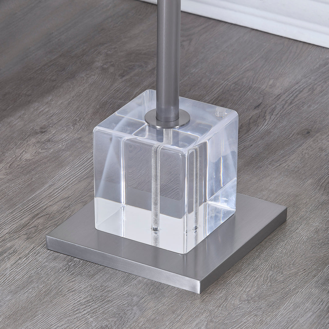 Gayna Brushed Silver End Table