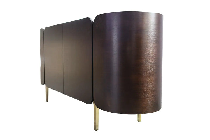 Twirl Wave Dark Brown Sideboard Table