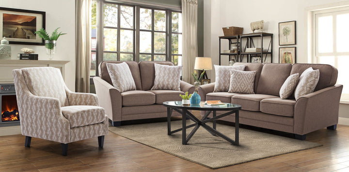 Chicago Brown Loveseat