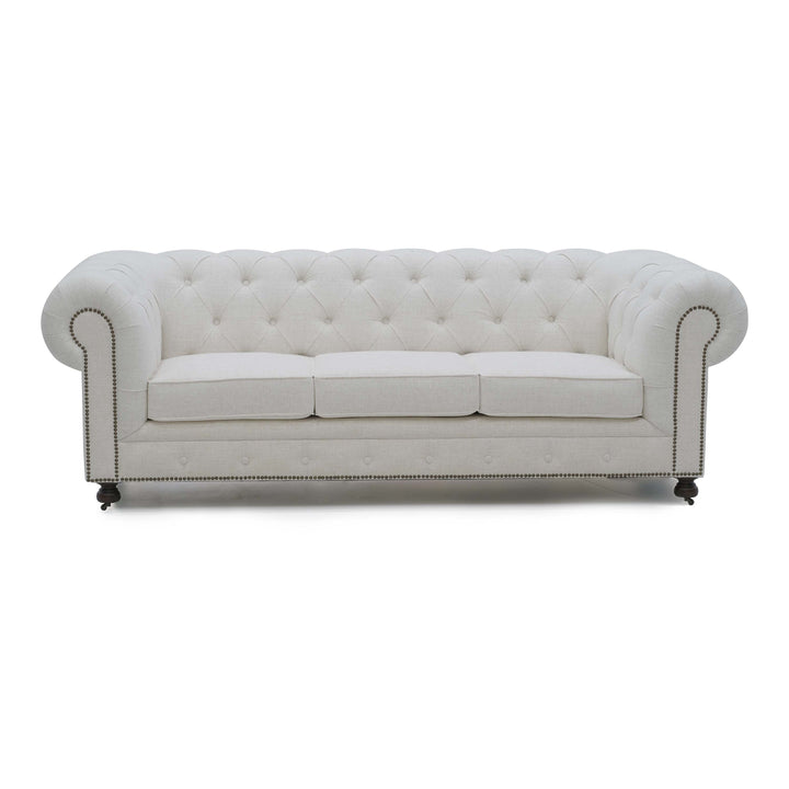 Olivia Tufted Beige Sofa (236Cm)