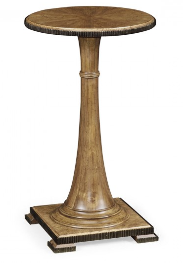 Cambridge Collection - Small Round English Brown Oak Wine Table