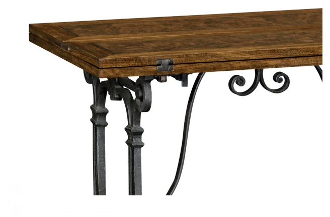 Cambridge Collection - 63" Rectangular Caledonian Daniella & Burl Walnut Hunt Table