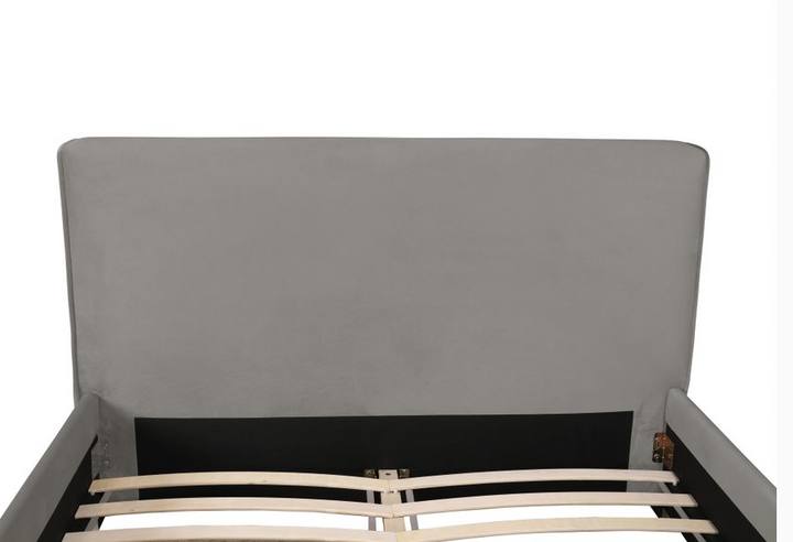 Madison Grey Velvet Bed in Queen