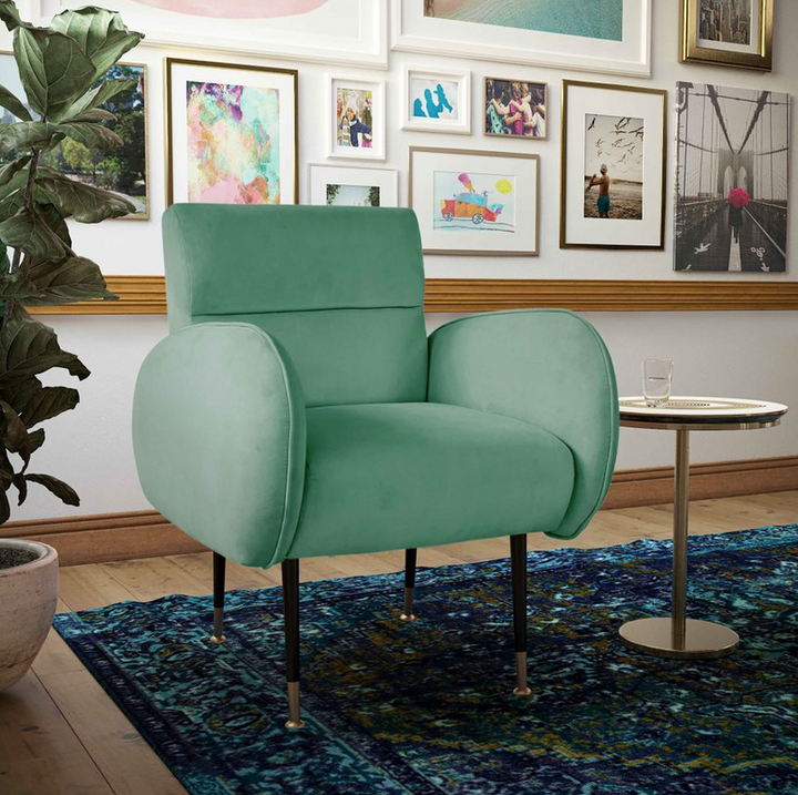 Babe Mint Green Velvet Chair