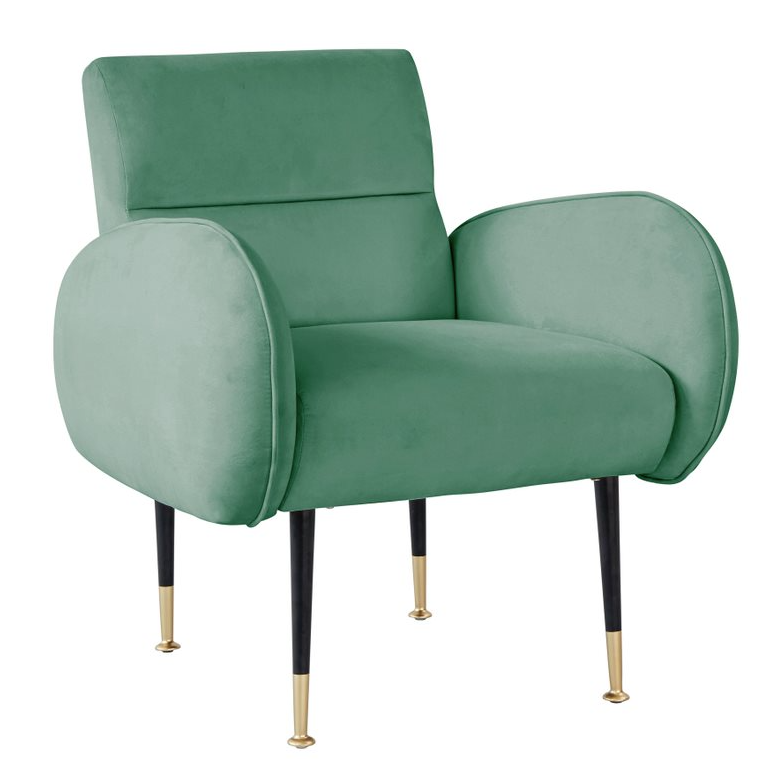 Babe Mint Green Velvet Chair