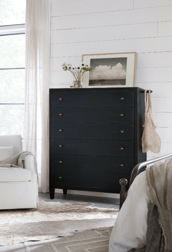 Ciao Bella Six-Drawer Chest- Black