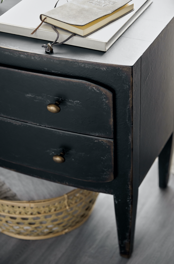 Ciao Bella Two-Drawer Nightstand- Black