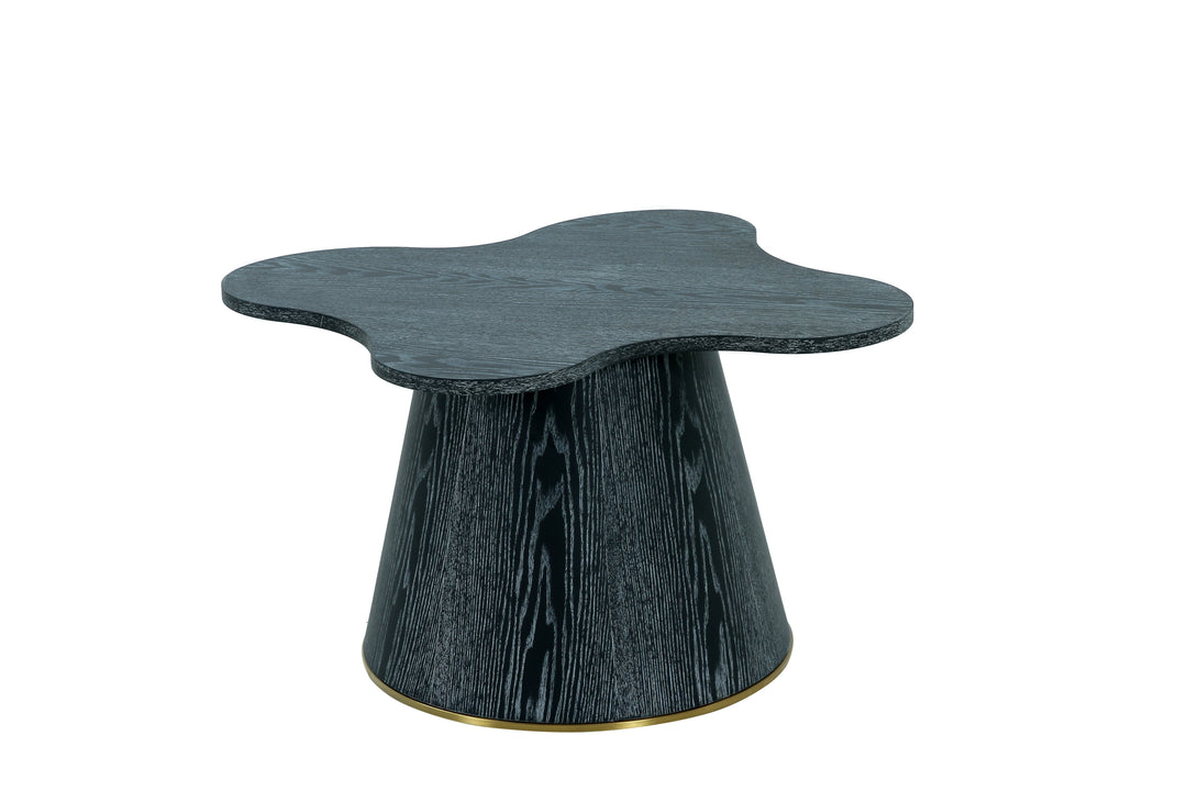 Concrete Leaf End Table