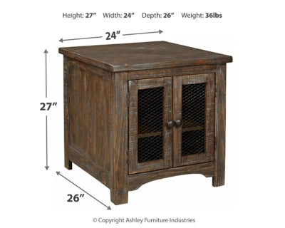 Danell Ridge End Table (60.96cm x 66.04cm)