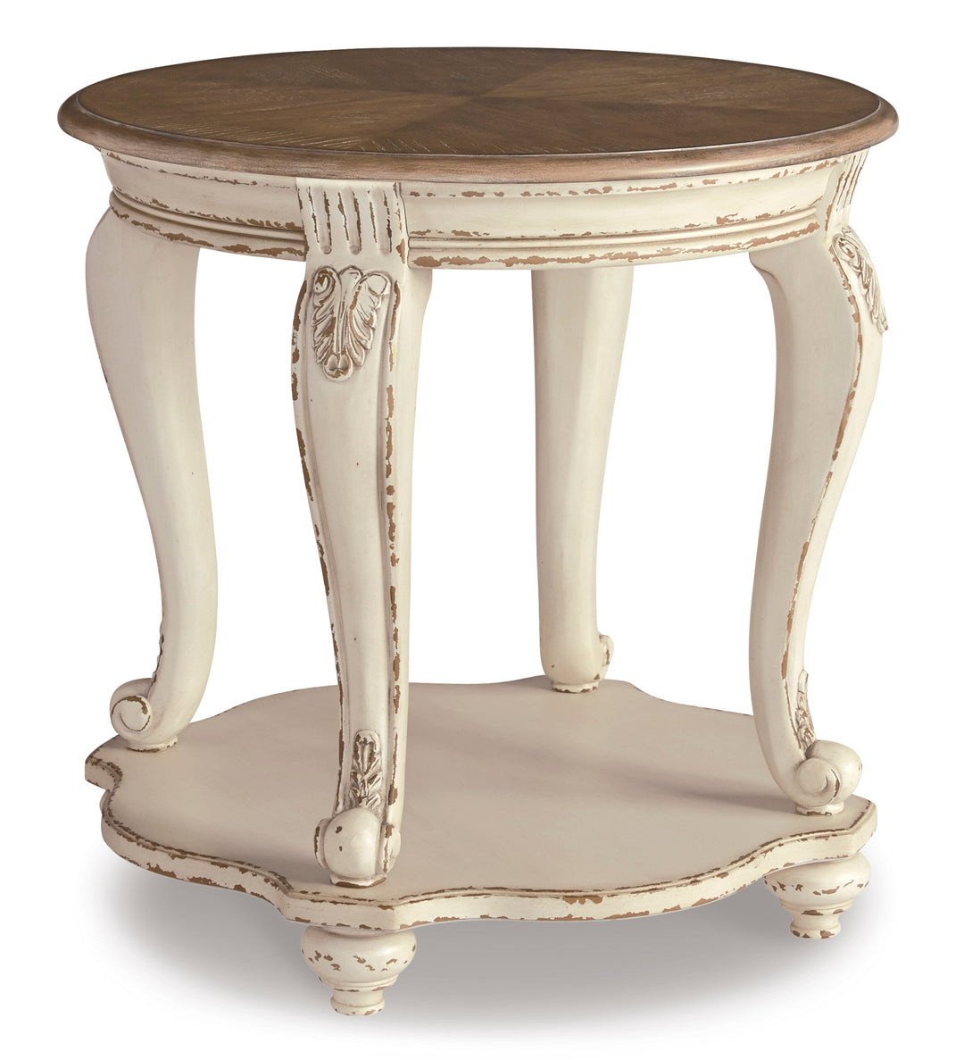 Realyn Oval Table Set With TV Stand