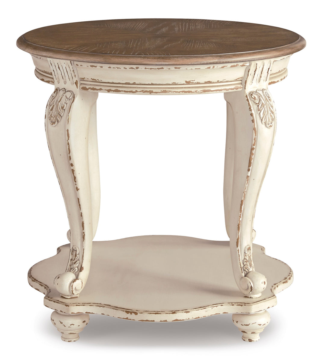 Realyn Oval Table Set With TV Stand
