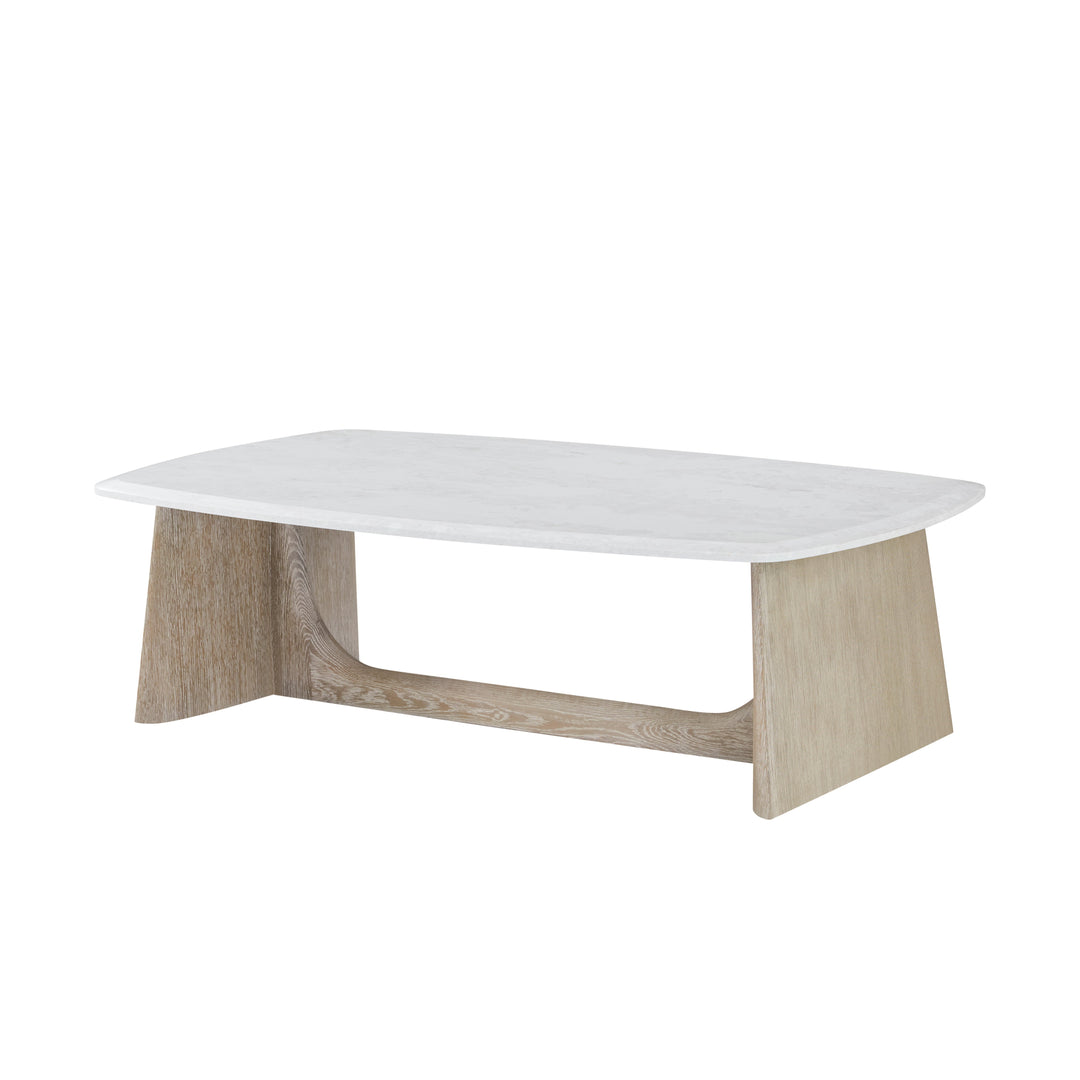 Repose - Repose Wooden Coffee Table Marble Top