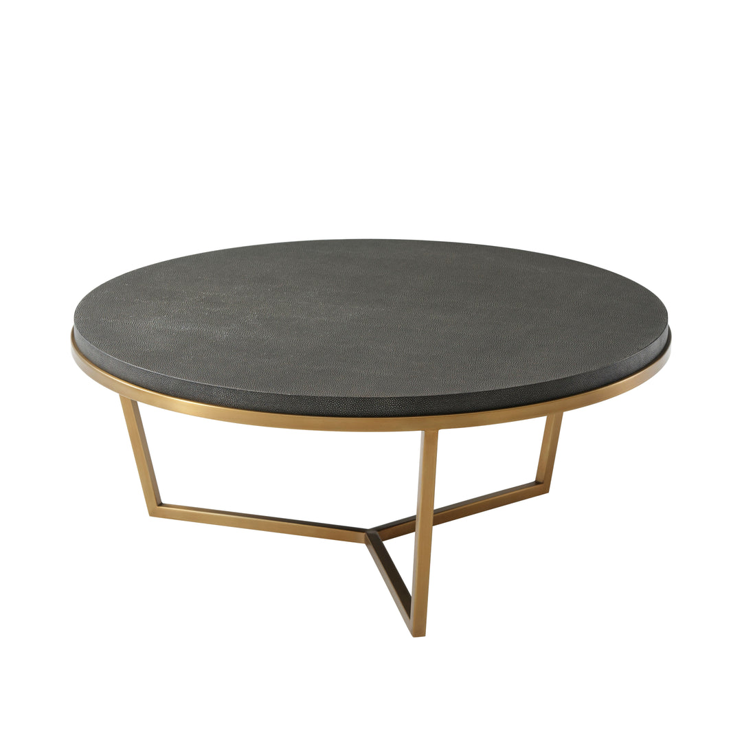 TA Studio - Small Fisher Round Cocktail Table (Shagreen)