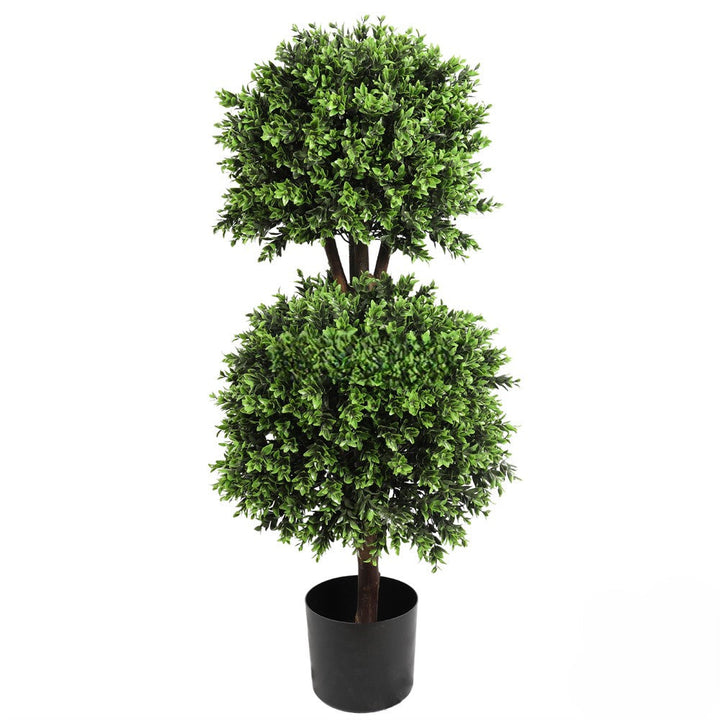 Artificial Spring Buxus Double Ball Topiary 90CM