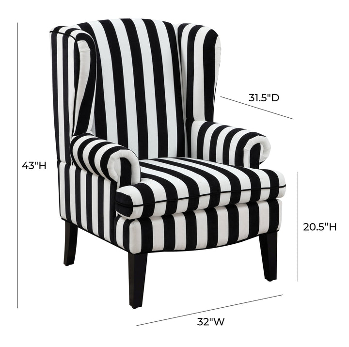 Paris Velvet Wingback Chair