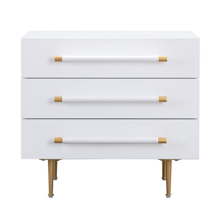 Trident White Nightstand