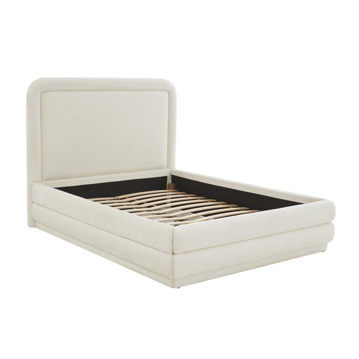 Briella Cream Velvet Bed in King