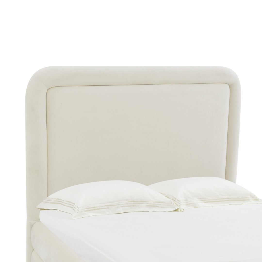 Briella Cream Velvet Bed in King