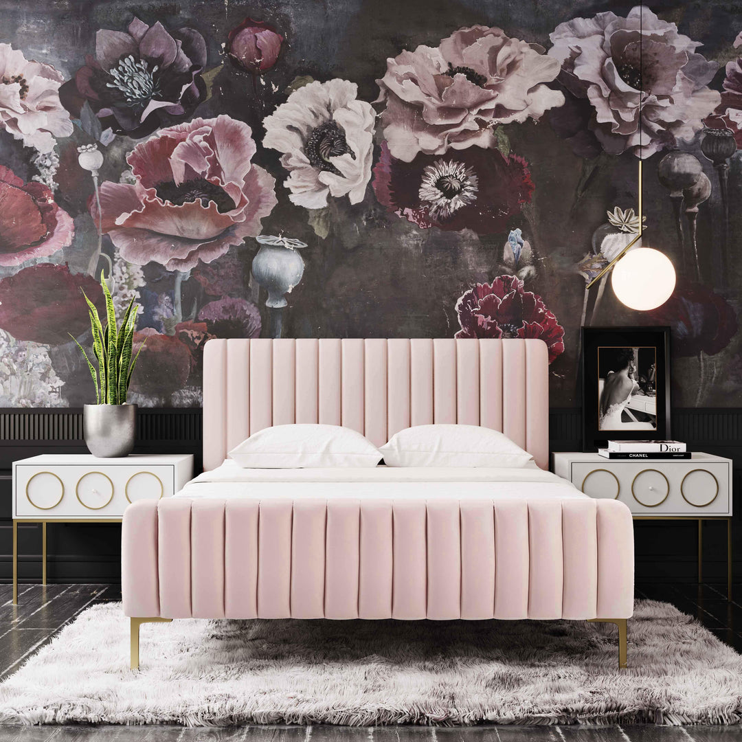 Angela Blush Bed in Queen