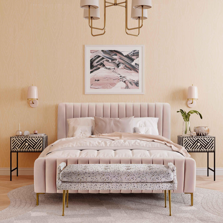 Angela Blush Bed in Queen