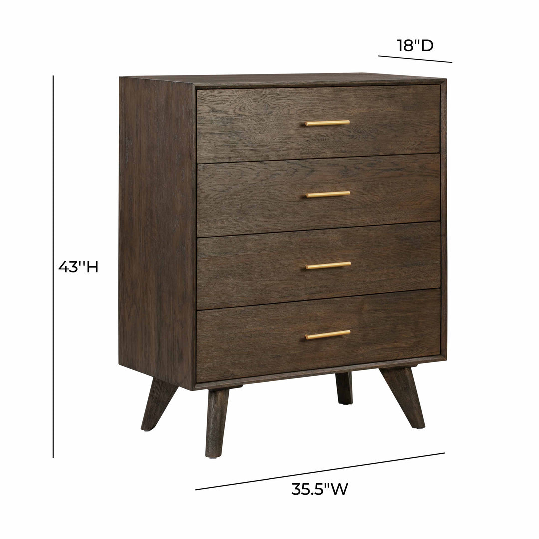 Loft Wooden 4 Drawer Chest